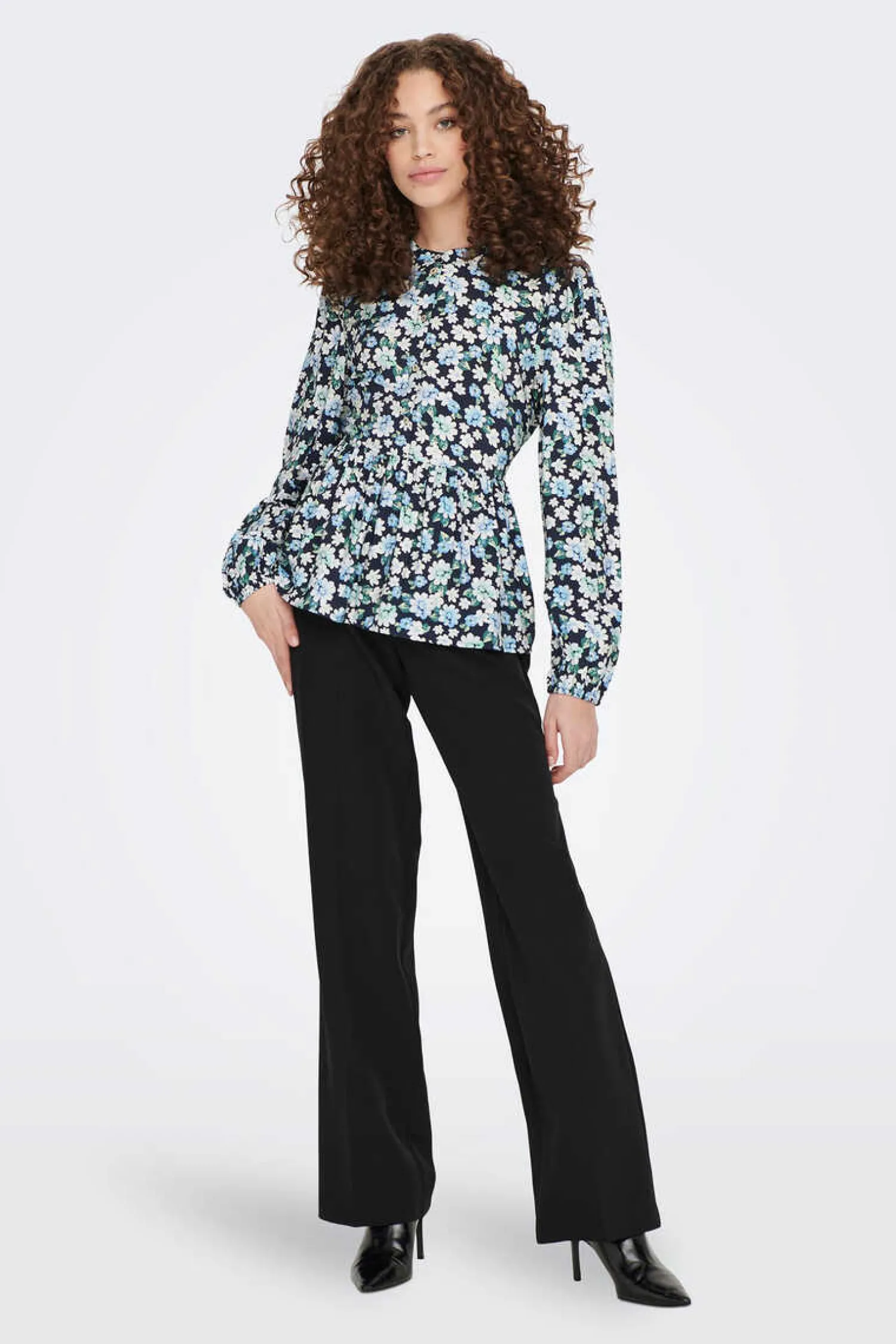 JDY Camisas E Blusas-Camisa Manga Comprida Com Folho Baixo