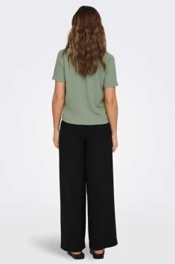 JDY Camisas E Blusas-Camisa Manga Curta Botoes