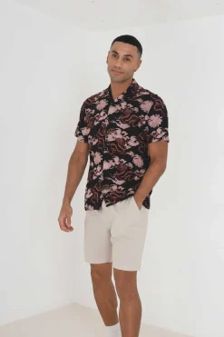 Brave Soul Camisa Manga Curta E Estampada. Natural Sale