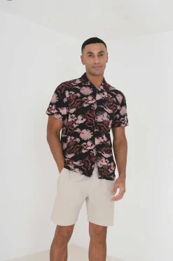 Brave Soul Camisa Manga Curta E Estampada. Natural Sale