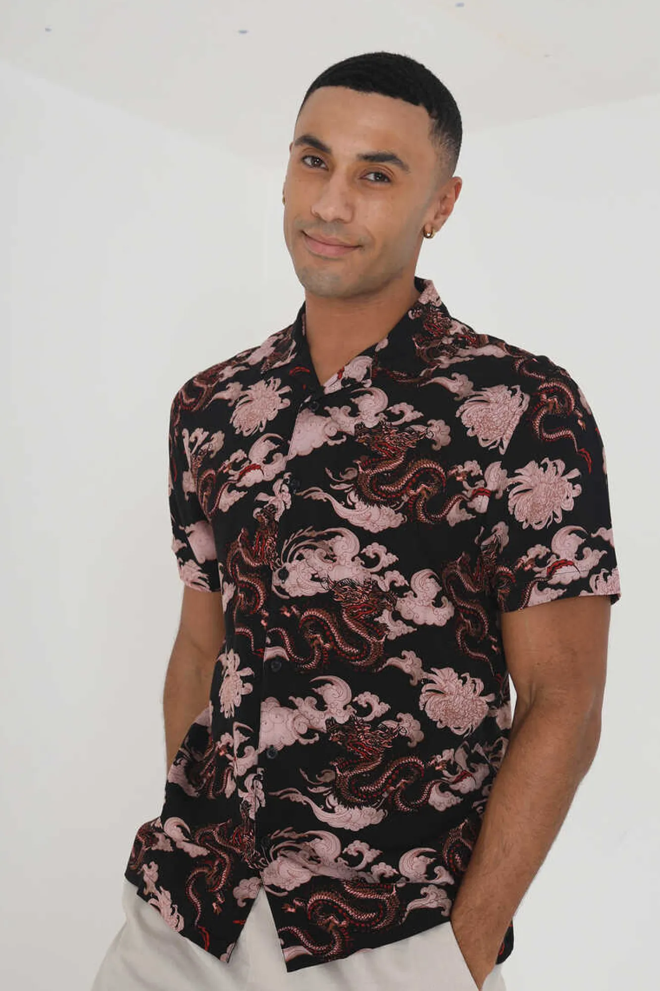 Brave Soul Camisa Manga Curta E Estampada. Natural Sale