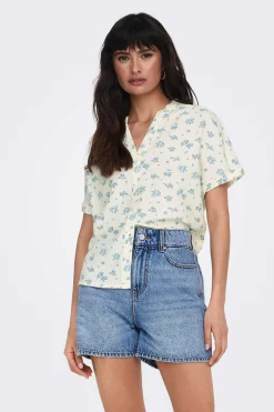 Only Camisas E Blusas-Camisa Manga Curta Popelina