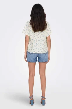 Only Camisas E Blusas-Camisa Manga Curta Popelina