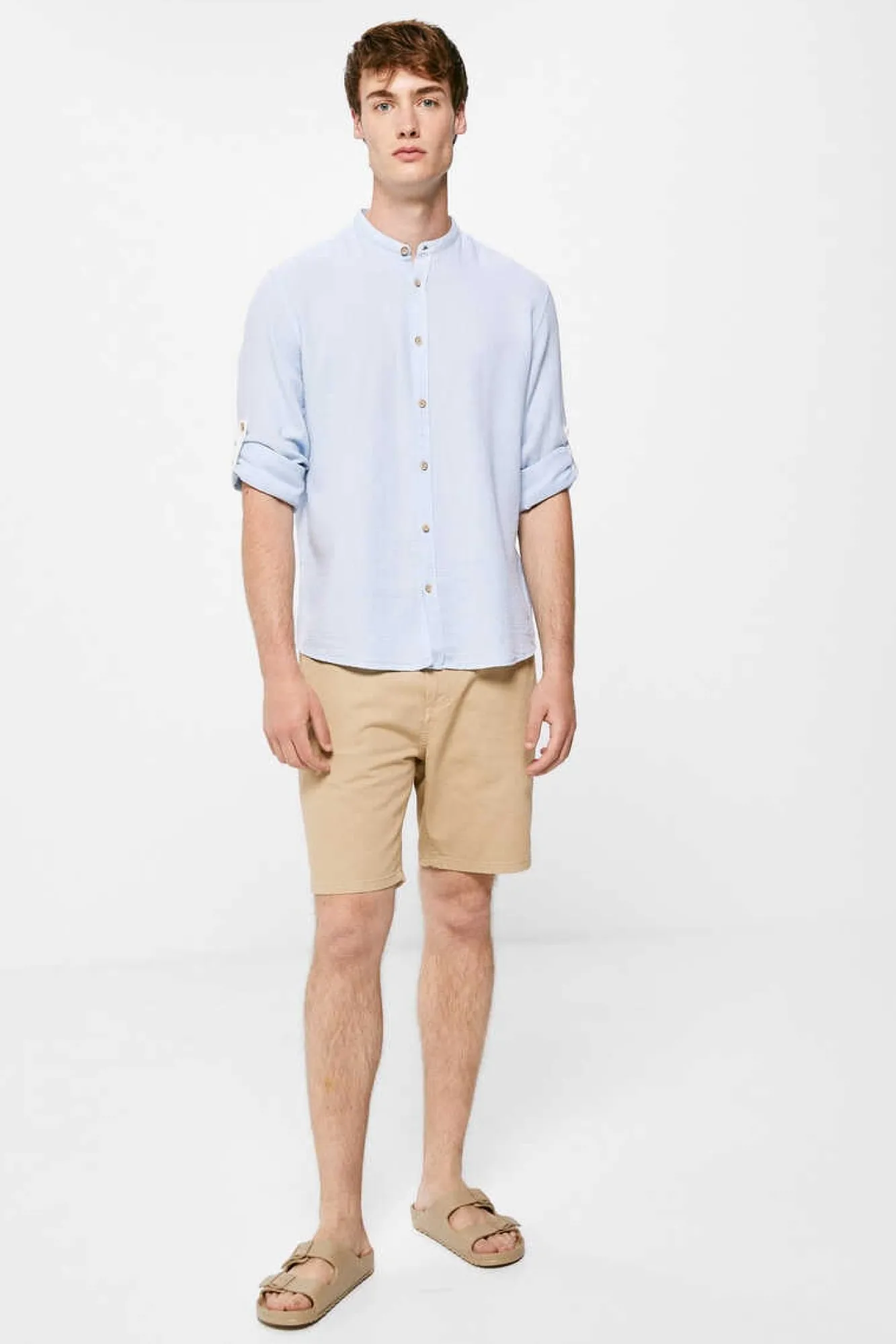 Springfield Camisa Mao Azul Clearance