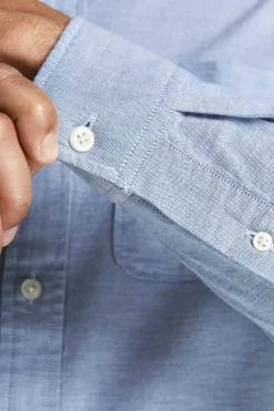 Jack & Jones Camisa Oxford Mix Azul Outlet