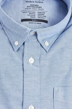 Jack & Jones Camisa Oxford Mix Azul Outlet