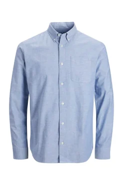 Jack & Jones Camisa Oxford Mix Azul Outlet