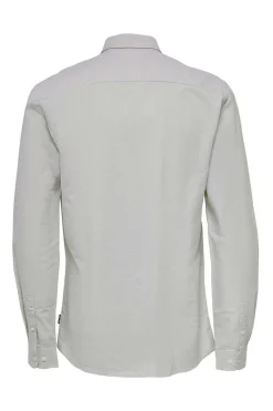 Only & Sons Camisa Oxford Cinza Online