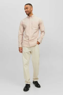 Jack & Jones Camisa Oxford Castanho