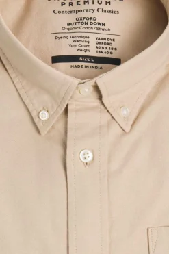 Jack & Jones Camisa Oxford Castanho