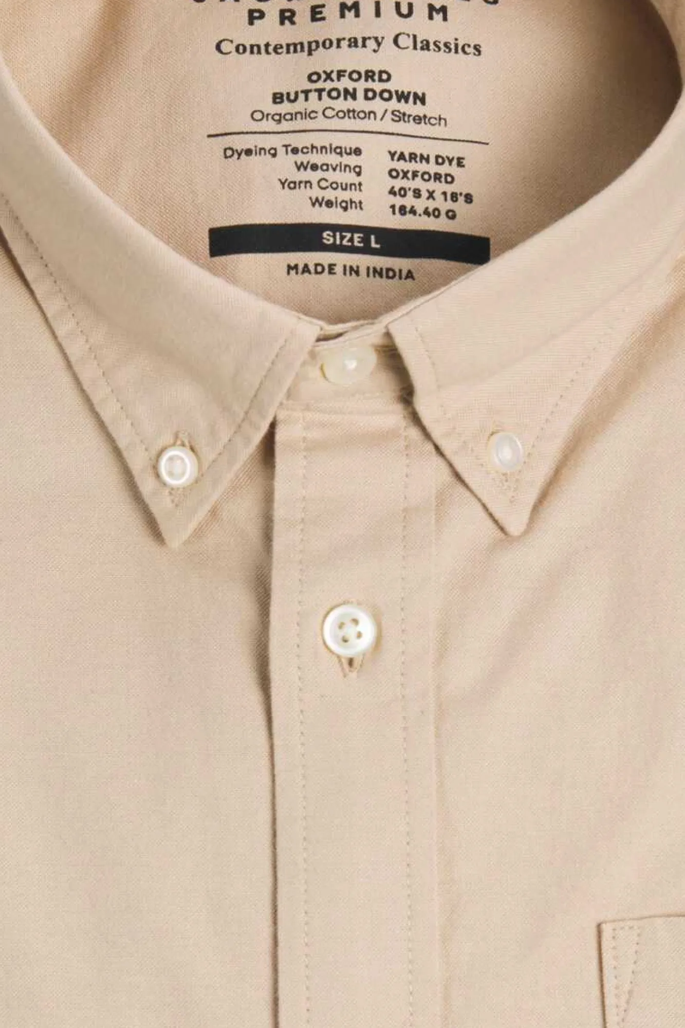 Jack & Jones Camisa Oxford Castanho