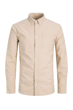 Jack & Jones Camisa Oxford Castanho