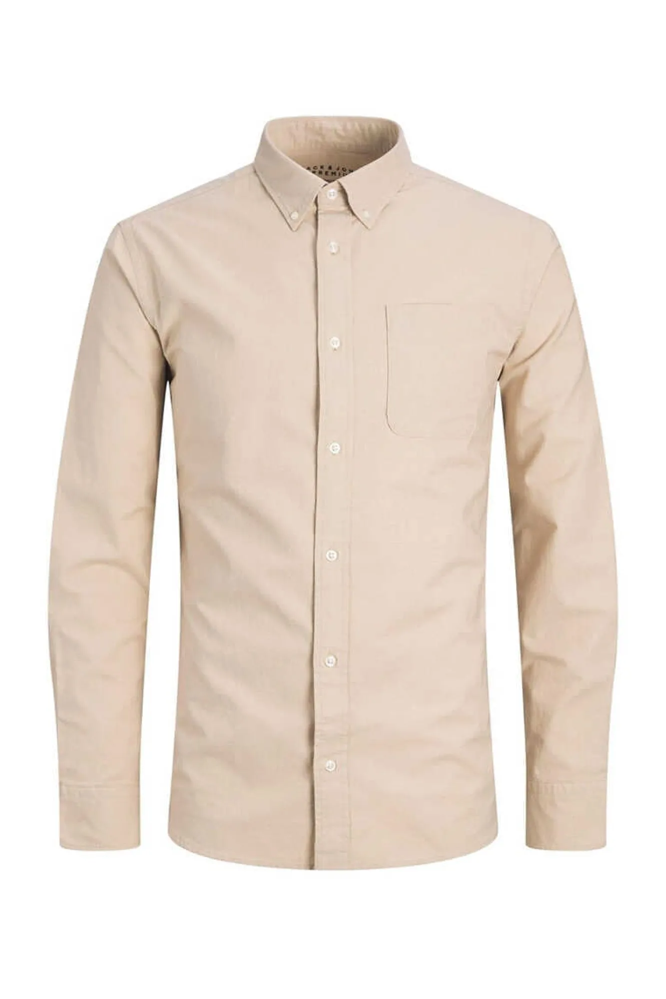Jack & Jones Camisa Oxford Castanho