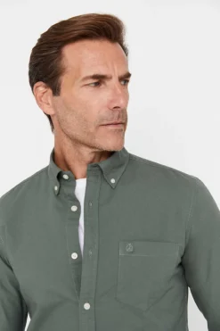 Cortefiel Camisa Oxford Lisa Verde Outlet