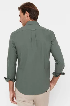 Cortefiel Camisa Oxford Lisa Verde Outlet