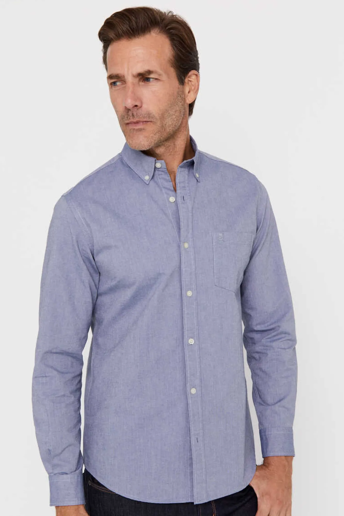 Cortefiel Camisa Oxford Lisa Azul Clearance