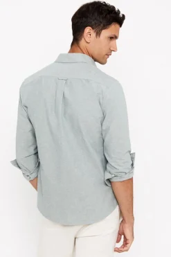 Cortefiel Camisa Oxford Liso Verde