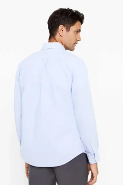 Cortefiel Camisa Oxford Liso Azul Hot