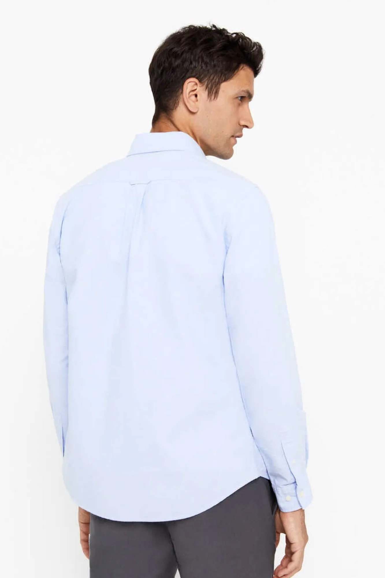 Cortefiel Camisa Oxford Liso Azul Hot