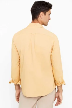 Cortefiel Camisa Oxford Liso Dourado Clearance