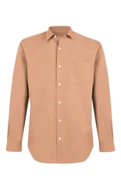Cortefiel Camisa Oxford Liso Dourado Clearance