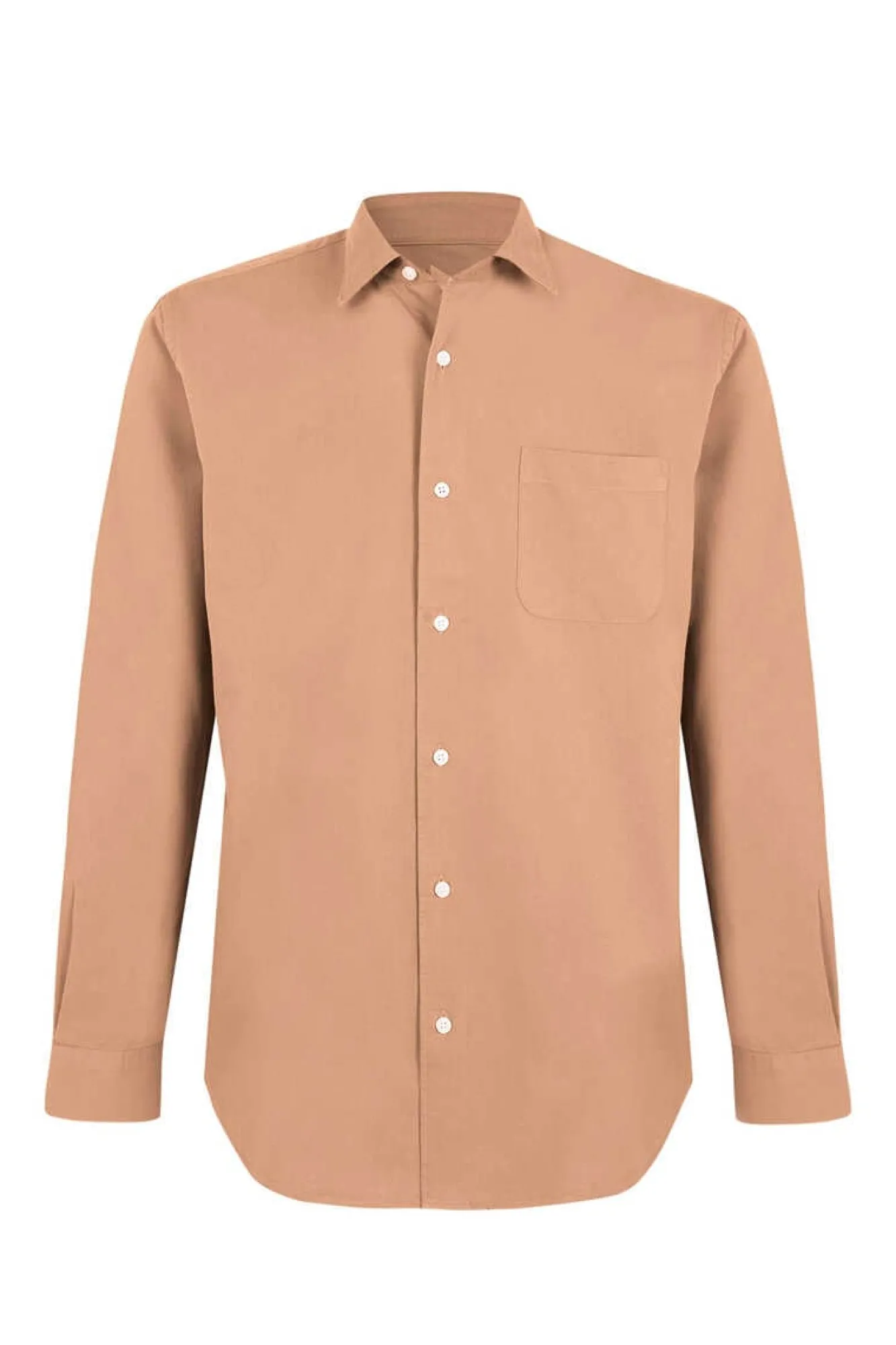 Cortefiel Camisa Oxford Liso Dourado Clearance