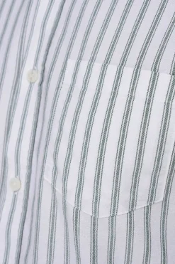 Only & Sons Camisa Oxford Riscas Verde