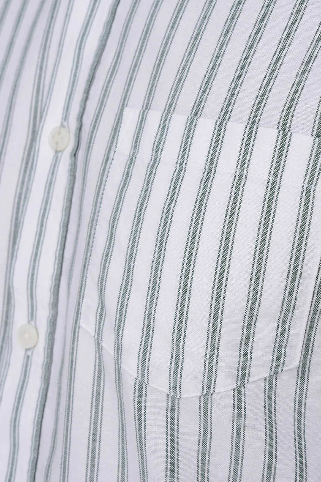 Only & Sons Camisa Oxford Riscas Verde