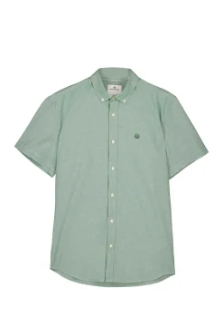 Springfield Camisa Pinpoint Verde Clearance