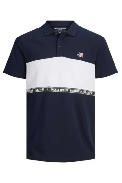 Jack & Jones Camisa Polo De Manga Curta Simples Marinho Best