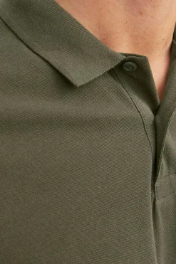 Jack & Jones Camisa Polo De Manga Curta Simples Verde Sale
