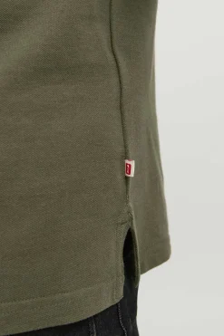 Jack & Jones Camisa Polo De Manga Curta Simples Verde Sale