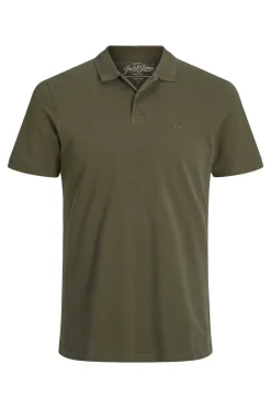 Jack & Jones Camisa Polo De Manga Curta Simples Verde Sale