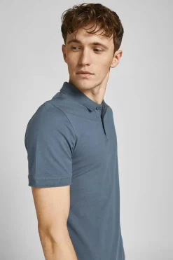 Jack & Jones Camisa Polo De Manga Curta Simples Roxo