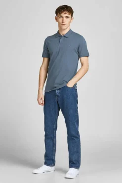 Jack & Jones Camisa Polo De Manga Curta Simples Roxo