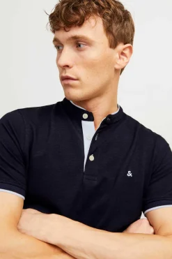 Jack & Jones Camisa Polo De Manga Curta Marinho Outlet