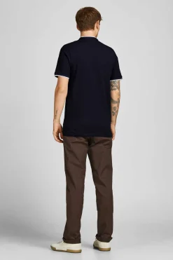 Jack & Jones Camisa Polo De Manga Curta Marinho Outlet