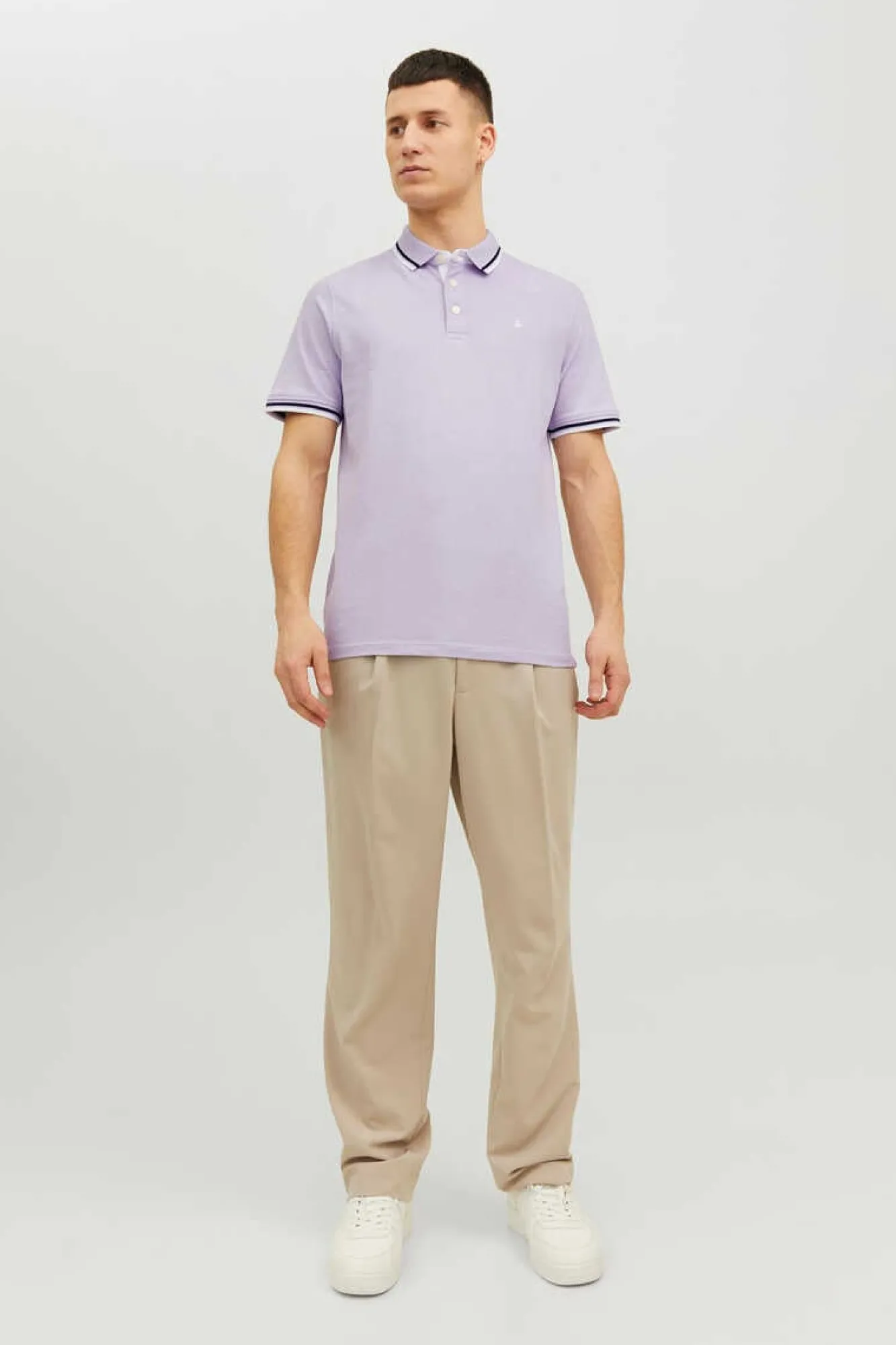 Jack & Jones Camisa Polo De Manga Curta Roxo Hot