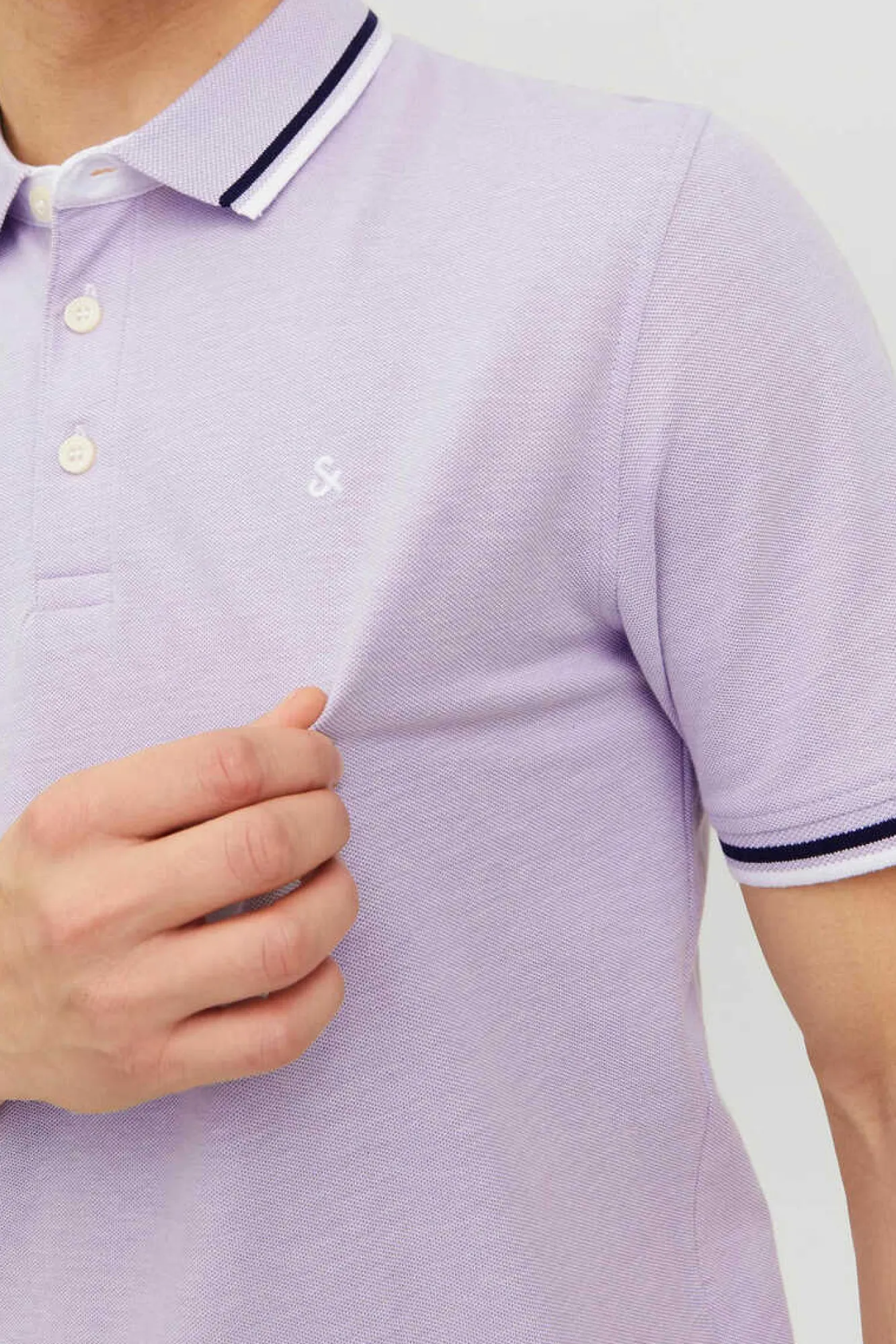 Jack & Jones Camisa Polo De Manga Curta Roxo Hot
