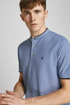Jack & Jones Camisa Polo De Manga Curta Azul Hot