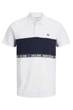 Jack & Jones Camisa Polo De Manga Curta Simples Branco Sale
