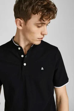 Jack & Jones Camisa Polo De Manga Curta Preto New