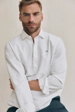 Ooto Camisa Polo Manga Comprida Branco Clearance