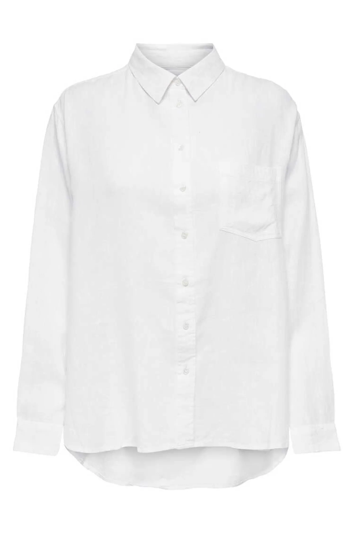 Only Camisas E Blusas-Camisa Popelina Com Linho