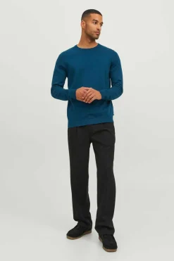 Jack & Jones Camisa Sarja Lisa Slim Fit Azulado