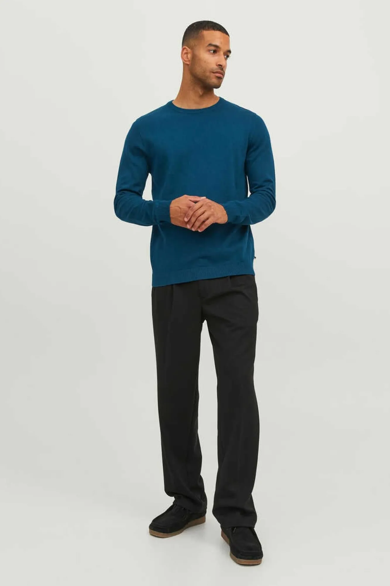 Jack & Jones Camisa Sarja Lisa Slim Fit Azulado