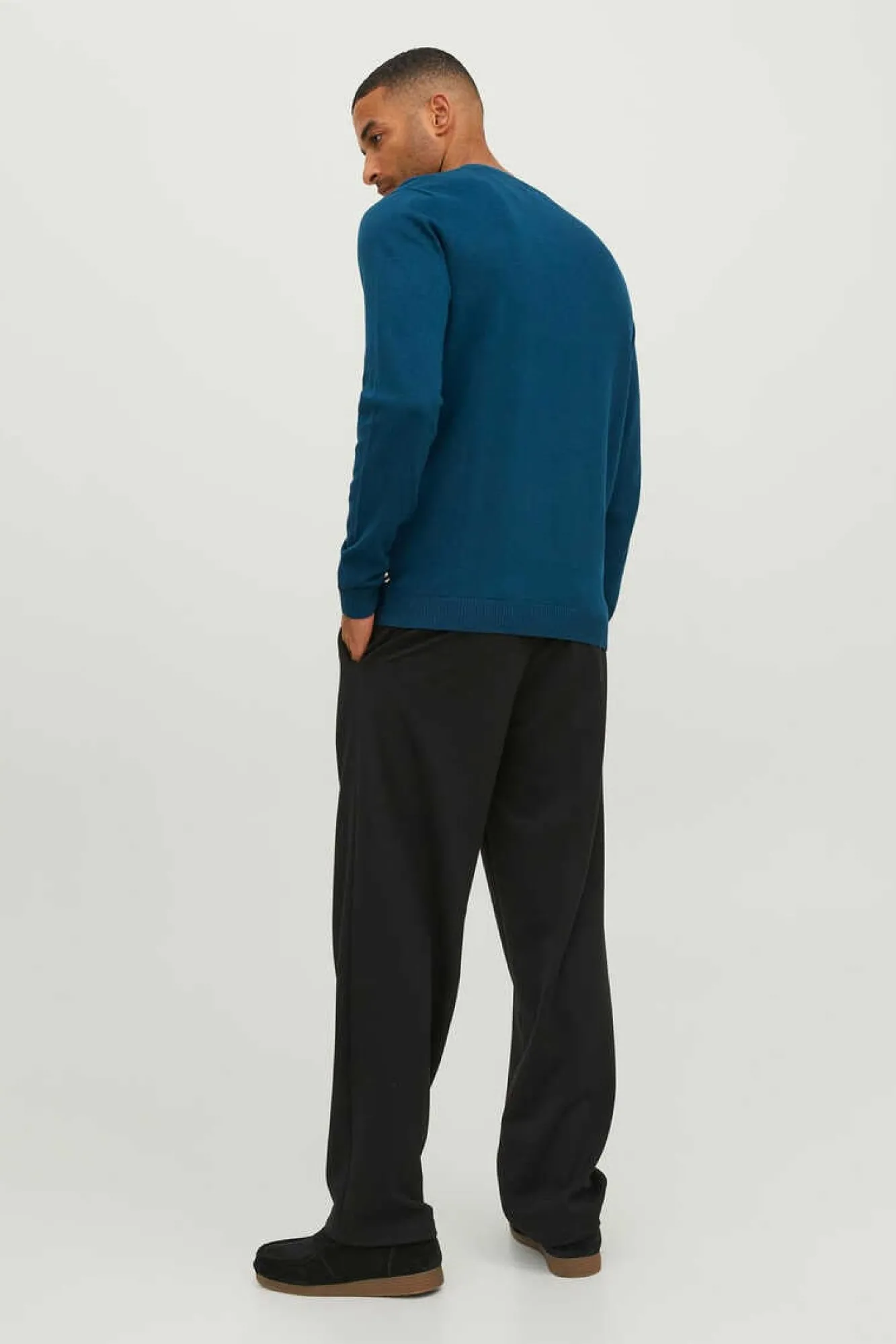 Jack & Jones Camisa Sarja Lisa Slim Fit Azulado