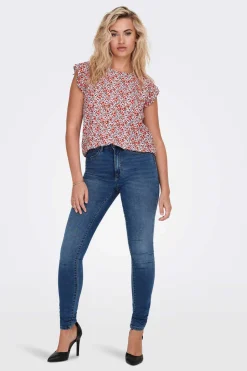 Only Camisas E Blusas-Camisa Sem Mangas Com Gola Redonda