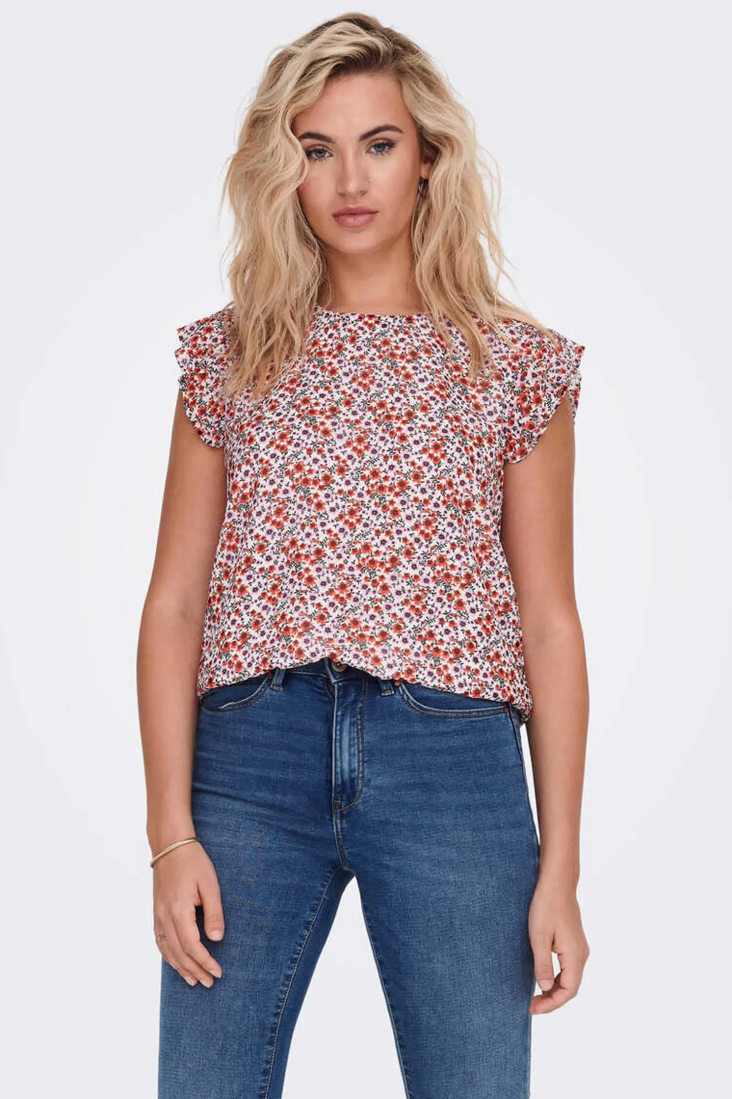 Only Camisas E Blusas-Camisa Sem Mangas Com Gola Redonda