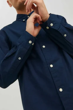 Jack & Jones Camisa Simples Marinho New